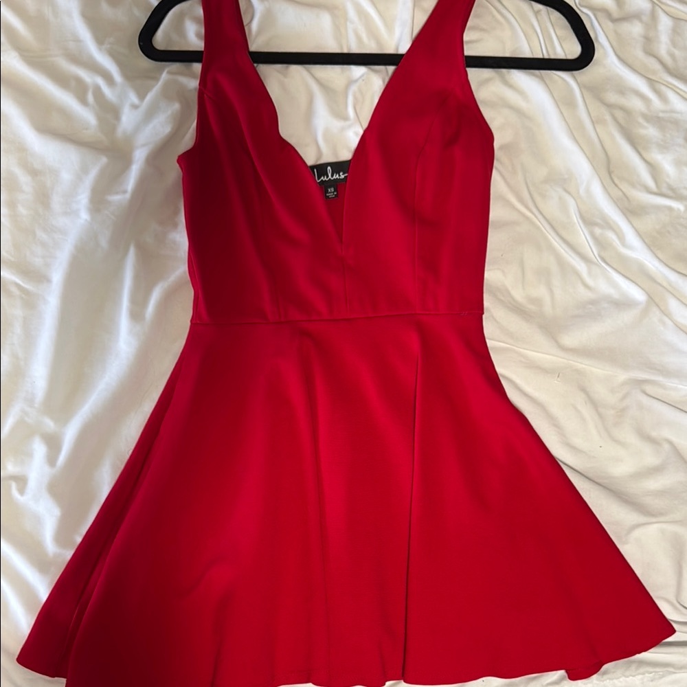 Lulus Red Sleeveless Dress